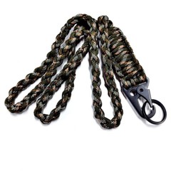 2Pcs Heavy Duty Paracord Lanyard Necklace Whistles Strap Braided 550 Keychain US