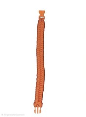 Two Womens Paracord Bracelet Large Red and Black and a thin Orange one