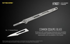 Nitecore NTK07 Titanium Knife – EDC Everyday Carry Knife with Replaceable Blade