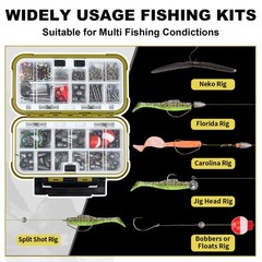 GOTOUR Fishing Lures D-265 pcs Tackle Kit, Pro Kit