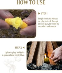 AWEASROY Fire Plugs Fire Starters – Windproof Fire Starter for Campfires Long Br