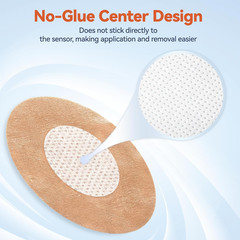 Freestyle Libre 3/Libre 3 plus Sensor Covers, Non-Adhesive Center, Acrylic Press