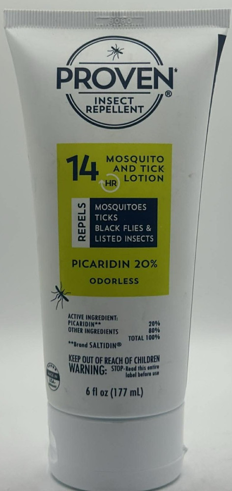 Proven Insect Repellent Mosquito & Tick Lotion ~ Odorless ~ 6 FL OZ ~ READ