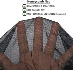 Men Mosquito Head Net Hat Bugs Netting Protection Safari Boonie Bucket Bush Hat