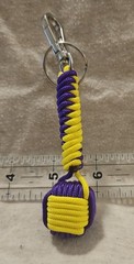 275 Paracord Dice Core Decorative Monkey’s Fist 4-1/2 Inches Long, Key Fob/Chain