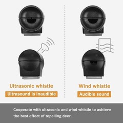 2 Pack Deer Whistle Warning for Car Horn Unit With Rubber Pads, Exterior Acce…
