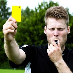PFLYPF Football Referee Card Set, with 2 Black Whistles, Durable Red…