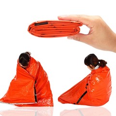 Camping Sleeping Bag Thermal Emergency Survival Hiking Blanket Gear Kit Outdoor