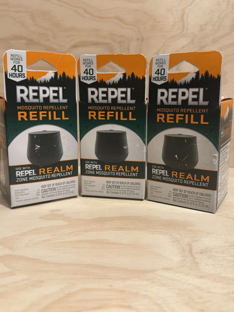 Repel Mosquito Repellent Refill Units Pack Of 3 Brand New In Sealed Package