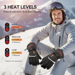 Savior Heat Heated Gloves Electric Rechargeable Battery Men Women 7.4V Heating