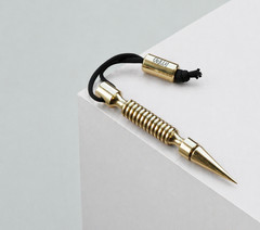 Vintage Spike Dagger Letter Opener Brass Handle Steel Blade Antique Finish Desk