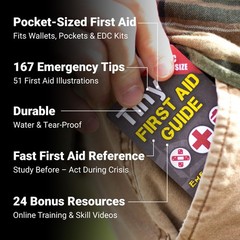 Tiny Survival, Disaster & First Aid Guide – Pocket Emergency Preparedness Han…