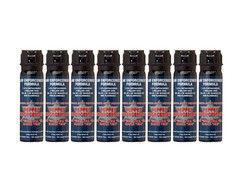 Pepper Enforcement 8-PACK Splatter Stream Pepper Spray 4 oz Police Grade Defense