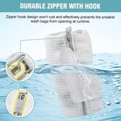 Shoe Washing Machine Bag, Laundry Bag for Washer and 2 PACK, White