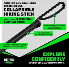 Tactical Hiking Stick with Integrated Survival Kit – Essential Camping Gear for