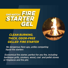 One Match Gel Fire Starter, 16 Fl. Oz.