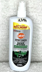 OFF! Sportsmen Insect Repellent 2 Deep Woods 9 oz Pump Spray / Mosquitos Ticks