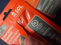 SOL Heat Sheet Survival Emergency Blanket – 2 PACK (ONE IS DAMAGED) One Is New