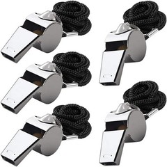 5 PCS Coach Signal Referee Loud Whistle Survival Safety Sports Basketball