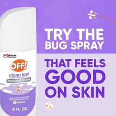 8 Pack OFF! Clean Feel Picaridin Mosquito Repellent Spritz Fragrance Free 4oz