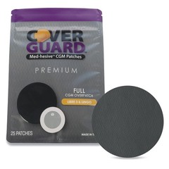 Waterproof CGM Overpatch for Freestyle Libre 3 | 25-Count | Full Coverage, Anti-