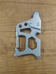 TactiCore Carabiner Style Multitool w/Flint Wheel Fire Starter Camping Survival