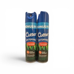 Lot Of 2! Cutter Backwoods Insect Repellent Repels Mosquitoes For Up To 10 Hours