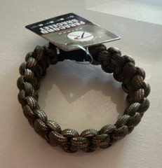 Rothco Adjustable Paracord Bracelet 7 in Nylon Camouflage Green Brown Black