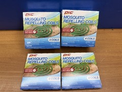 PIC MOSQUITO REPELLENT COILS (4-PACK) 10 BOXES WITH 4 COILS EACH TOTAL: 40 COILS