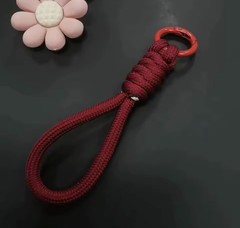 Handmade Paracord Keychain Wrist Lanyard Braided Survival Strap Key Ring