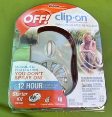 OFF OFF! CLIP ON CLIP-ON FAN MOSQUITO REPELLENT REPELLER PROTECTION REFILLABLE