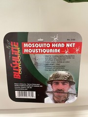 Mosquito Head Net Hat Set of 2 Insect Face Cover-Hiking Fishing Bushline Outdoor