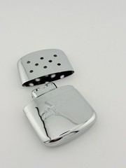 Zippo 12 Hour Hand Warmer Easy Fuel Refill Chrome No Electric Electricity Needed