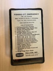 Vtg SEALED TRA-CON US Military Issue Emergency Fishing Kit FSCM 22835 USA. NOS