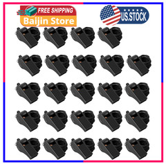 24 Pack 120Db Loud Referee Whistles with Lanyards – Heavy-Duty Black Sports Whis