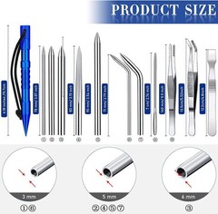 12 Paracord Needle Set: Different Sizes and Shapes for Various Projects