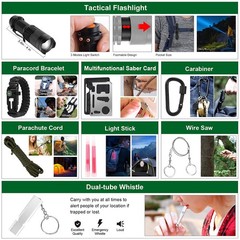 Gifts for Men Dad Christmas Survival Kit and First Aid Kit, 142Pcs Profession…