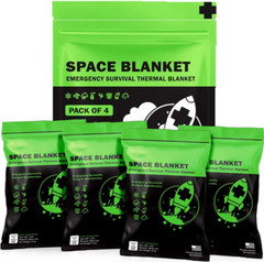 EVERLIT Survival Emergency Mylar Thermal Blankets -Space Blanket Survival Kit Ca
