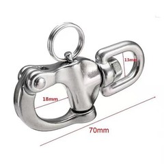 Boat Jaw Swivel Eye Snap Shacklequick Release Bail Rigging Sailing Boat Marine 3