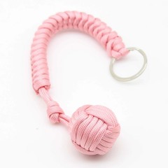Paracord Monkey Fist Style Keychain Outdoor Hiking Accessory