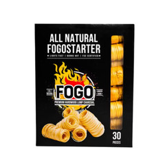 FOGO Natural Fire Starters Spiral Design Light Easy and Fast Aspen Wood