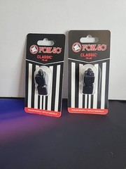 FOX 40 Classic Safety Whistle, Black two Whistle Lot Brand New Never Opened