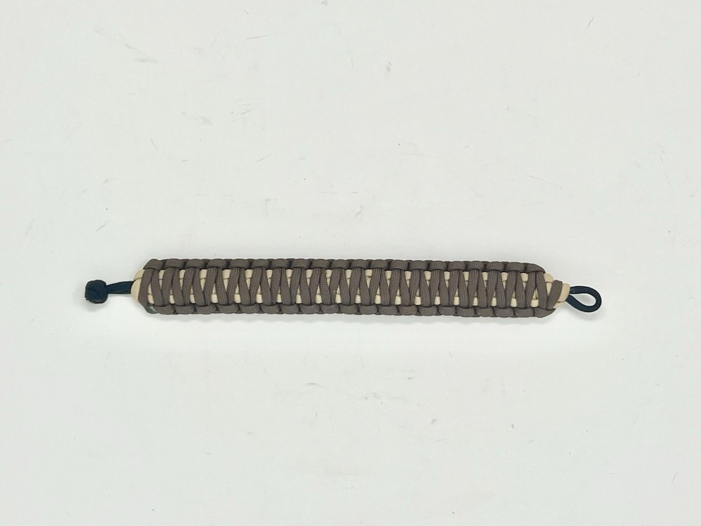Handmade Two Tone Cobra Weave Bracelet Fits Wrist 8.5″ Paracord Survival Camping