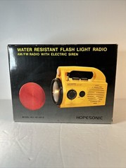 Hopesonic Am/Fm/Weather Radio W/ Flashlight And Siren Model No. HE851 A