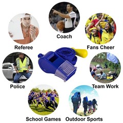 12 Pack Sport Whistles for Coaches, Referees, Officials Loud Crisp Sound