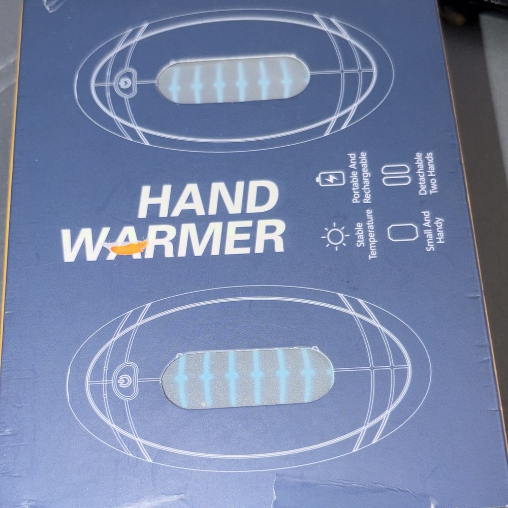 AOY-762 Electric Hand Warmers 2 Pack Blue Rechargeable Type-C 6-12h Outdoors