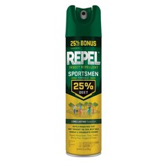 (2 pack) Repel Insect Repellent Sportsmen Formula 25% DEET, Bonus Aerosol, 8.125