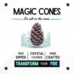 Fire Color Changing Pine Cones (30 Pack) + Fatwood Fire Starters – Campfire C…