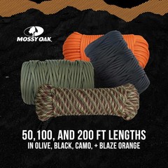 Paracord Rope 750 with 11 Inner Strands | Survival Gear for Camping, Hunting, F