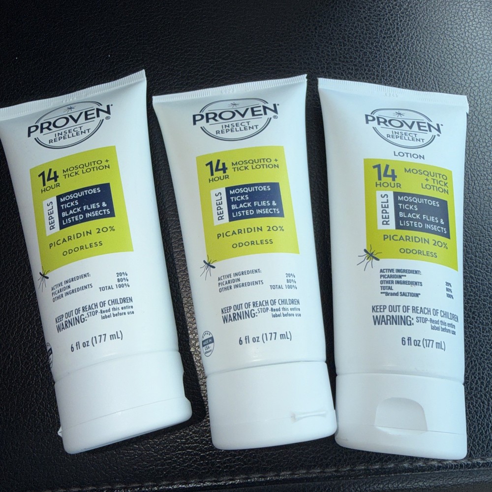 Proven Insect Repellent Lotion 3-Pack Mosquitoes, Ticks, & More-6 oz Odorless